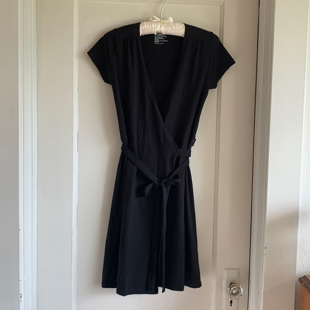 Pact Apparel Super Soft Organic Cotton Dress 95% Cotton/5% Elastane Black X-S